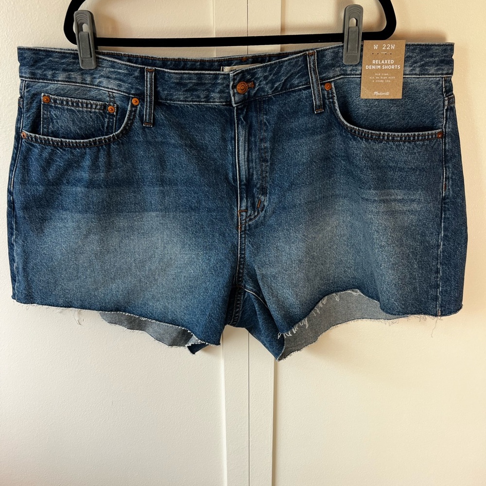 Madewell Relaxed Denim Women’s NWT Plus Size Jean Shorts Size 22